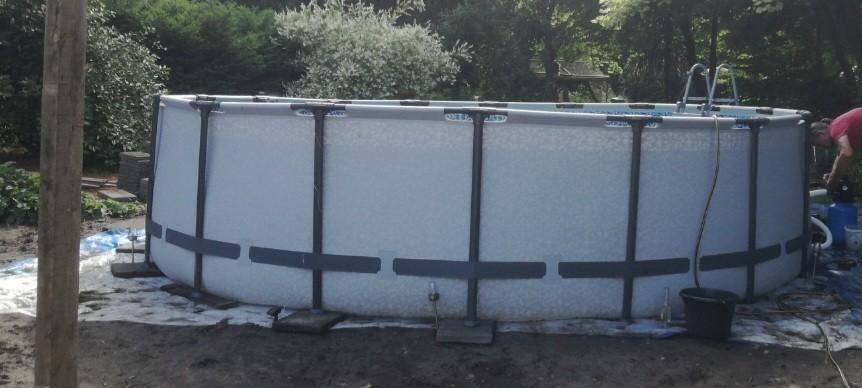 Zwembad 120cm hoog 360 doorsnee, Ophalen, 80 tot 120 cm, Rond, 300 cm of meer