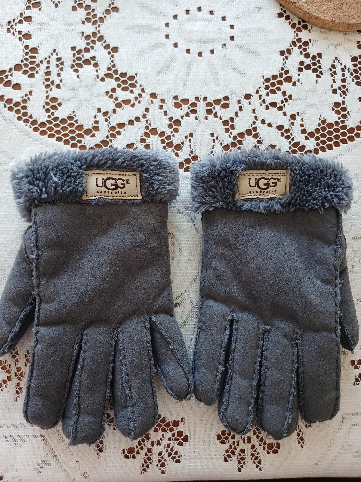 UGG Australia handschoenen - Grijs, zo goed als nieuw, Maat 38/40 (M), UGG Australia, Ophalen of Verzenden, Zo goed als nieuw