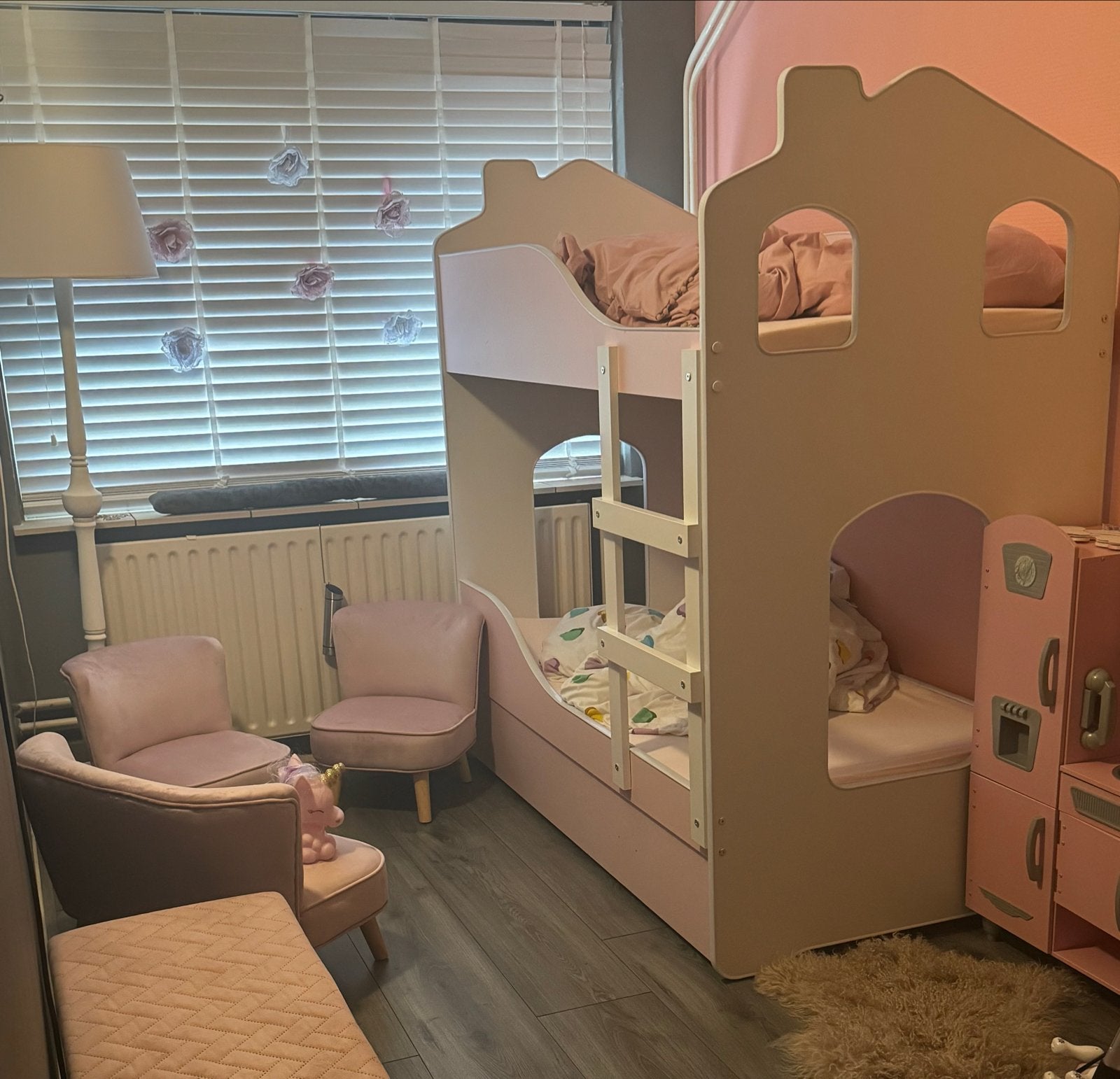 Stevig kinder stapelbed 160x80 met lattenbodem, Ophalen, Gebruikt, Eenpersoons, Minder dan 160 cm