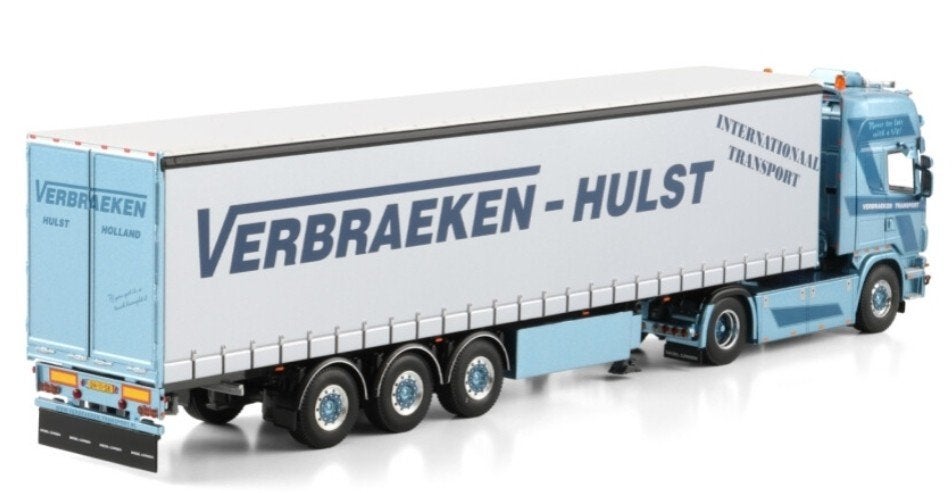 WSI SCANIA 4 SERIES + SCHUIF ZEIL TRAILER - VERBRAEKEN, Wsi, ., Nieuw, Ophalen of Verzenden