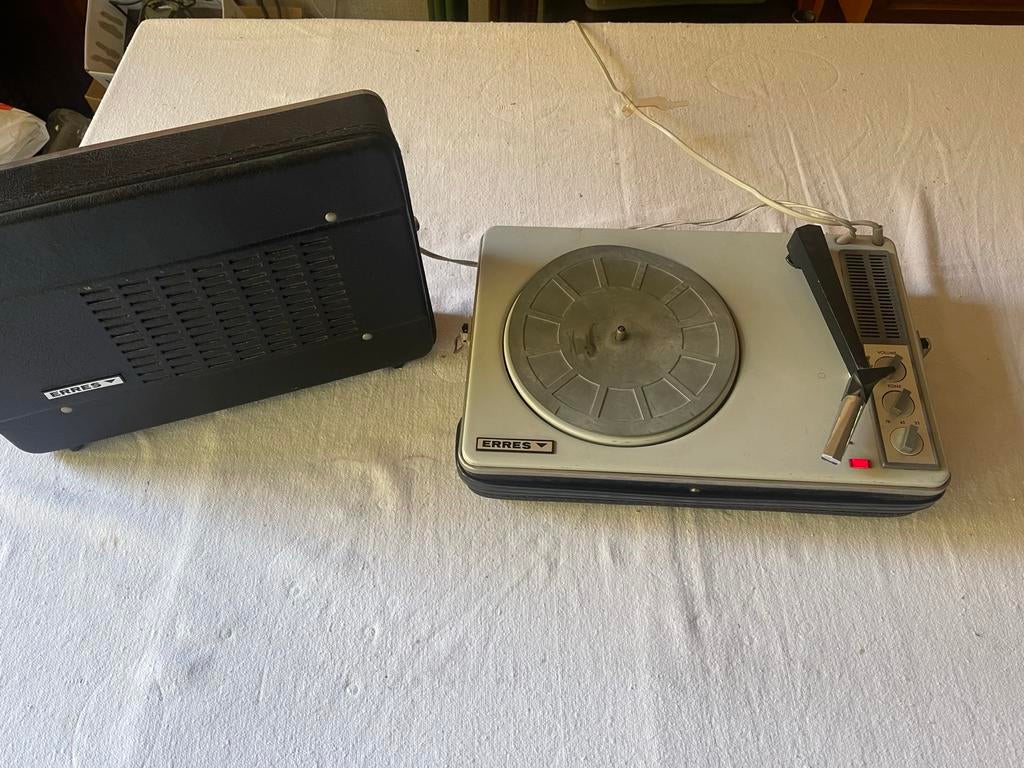 Erres RS3293 Koffergrammofoon - Vintage Platenspeler, Ophalen of Verzenden, Gebruikt, Platenspeler, Overige merken