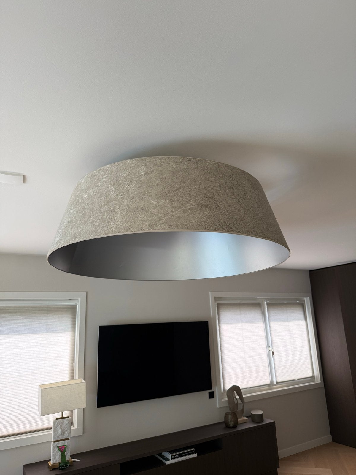 Duran Plafondlamp - Stijlvolle en Moderne Verlichting, Ophalen, Modern, Grijs, Zo goed als nieuw