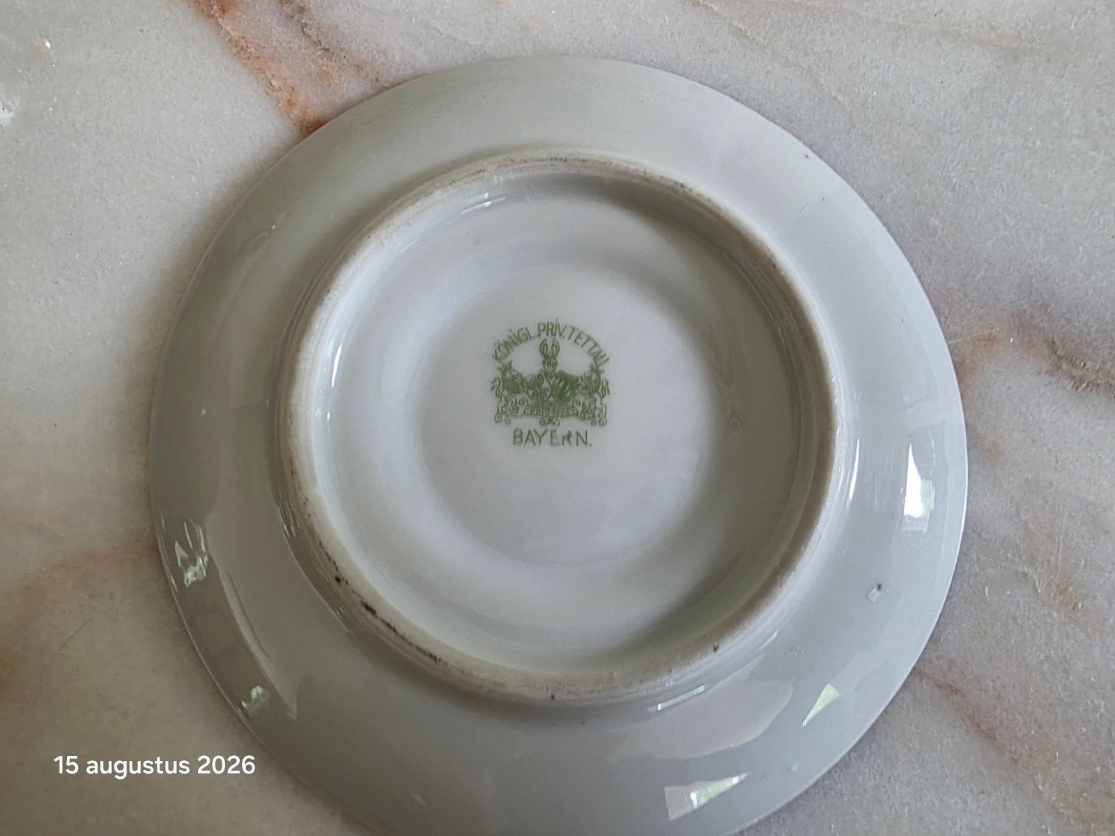 Antiek König Porzellan Tasse met Schotel - Biedermeier, Ophalen of Verzenden