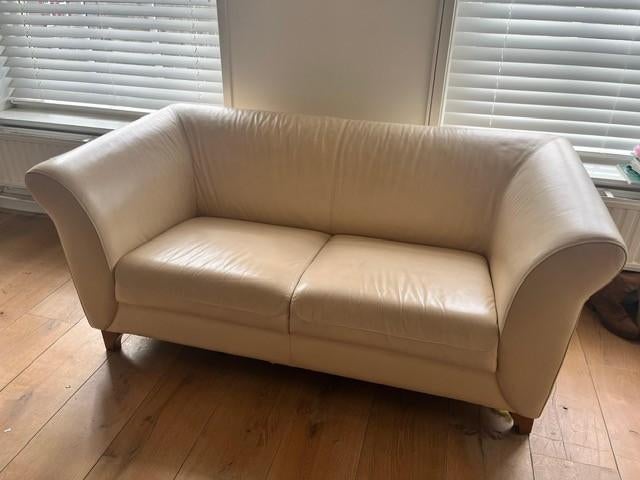 Montel leren banken 2,5 zits, 2 zits, fauteuil, set, Ophalen, Gebruikt, Overige maten, 150 tot 200 cm