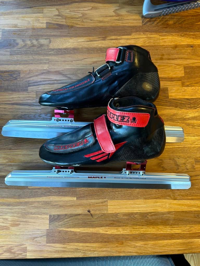 Maple Shorttrack Schoenen met ijzers, Overige typen, Ophalen of Verzenden, Zo goed als nieuw, Maple