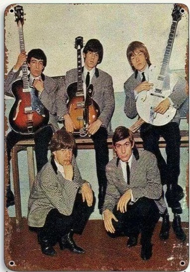 Metalen wandbord met de Beatles., Verzamelen, Verzenden, Nieuw, Poster, Artwork of Schilderij