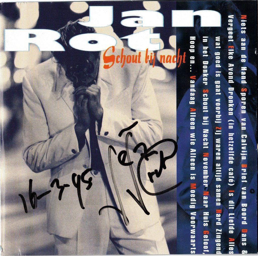 Jan Rot – Schout Bij Nacht (gesigneerd 1995), Gesigneerd, Gebruikt, Ophalen of Verzenden, Levenslied of Smartlap
