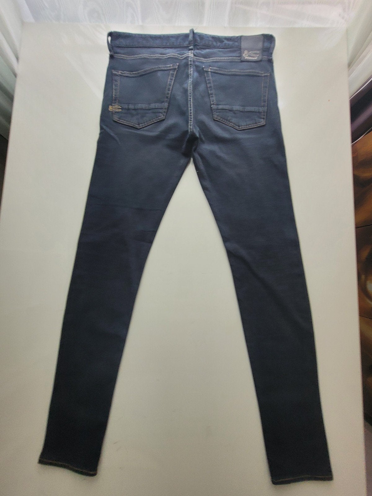 DENHAM BOLT SKINNY FIT STRETCH CANDIANI ITALY SIZE 32/34, Zwart, W32 (confectie 46) of kleiner, Ophalen of Verzenden, Zo goed als nieuw