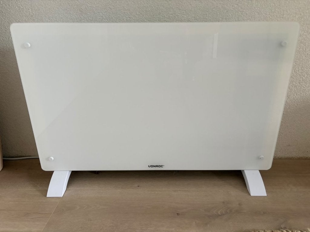 Vonroc glazen convector kachel, Ophalen, 30 tot 80 cm, Radiator, Minder dan 60 cm
