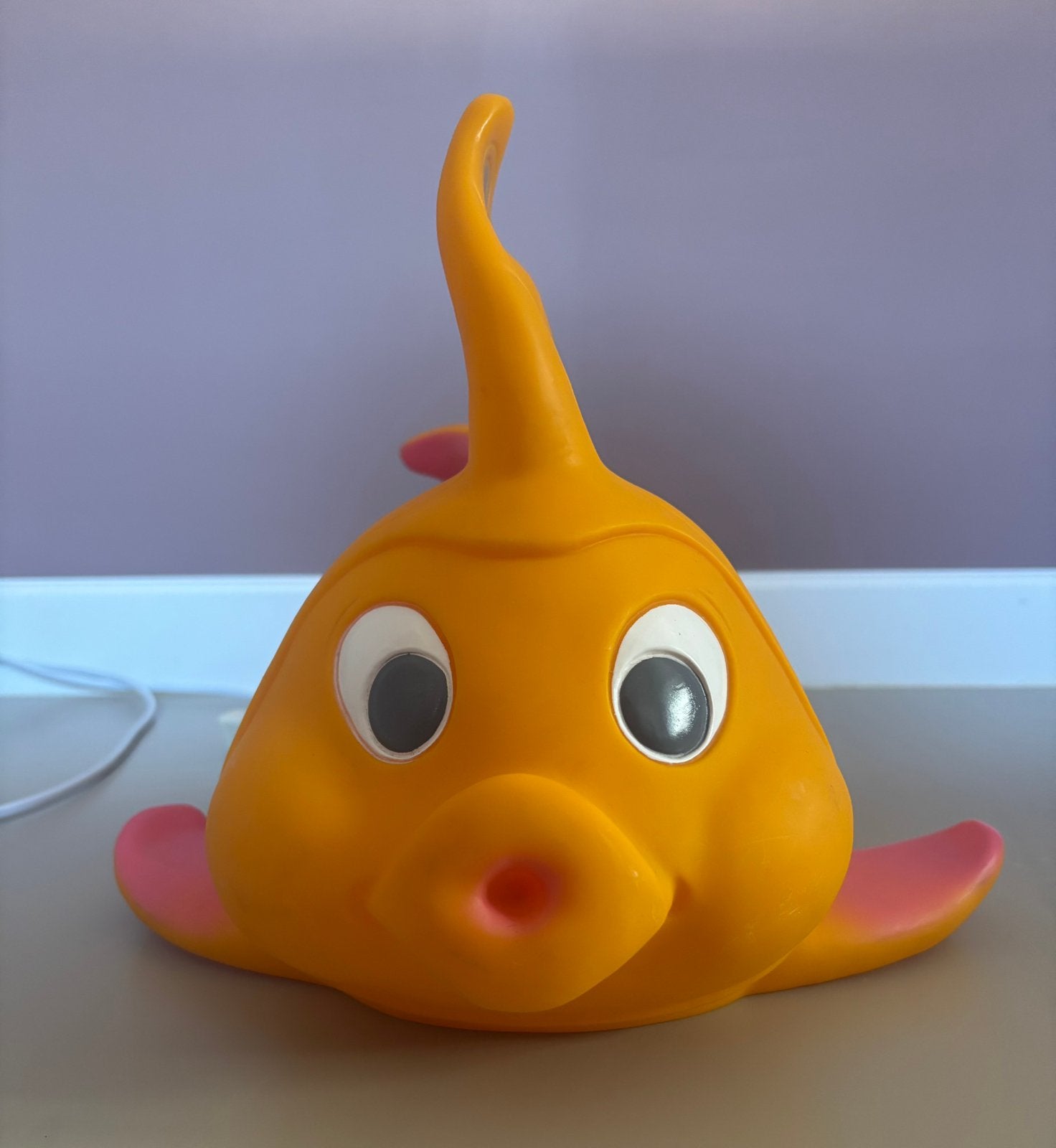 Oranje vislamp, Oranje, Ophalen of Verzenden, Gebruikt, Figuurlamp