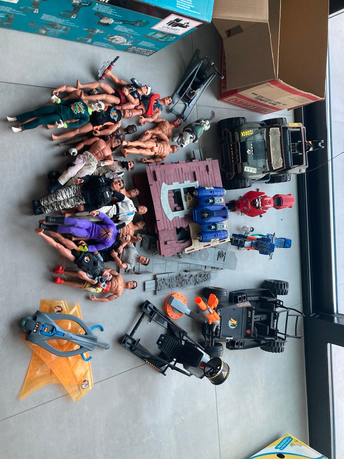 Groot origineel Action Man set (Hasbro jaren ’90), Ophalen of Verzenden, Zo goed als nieuw