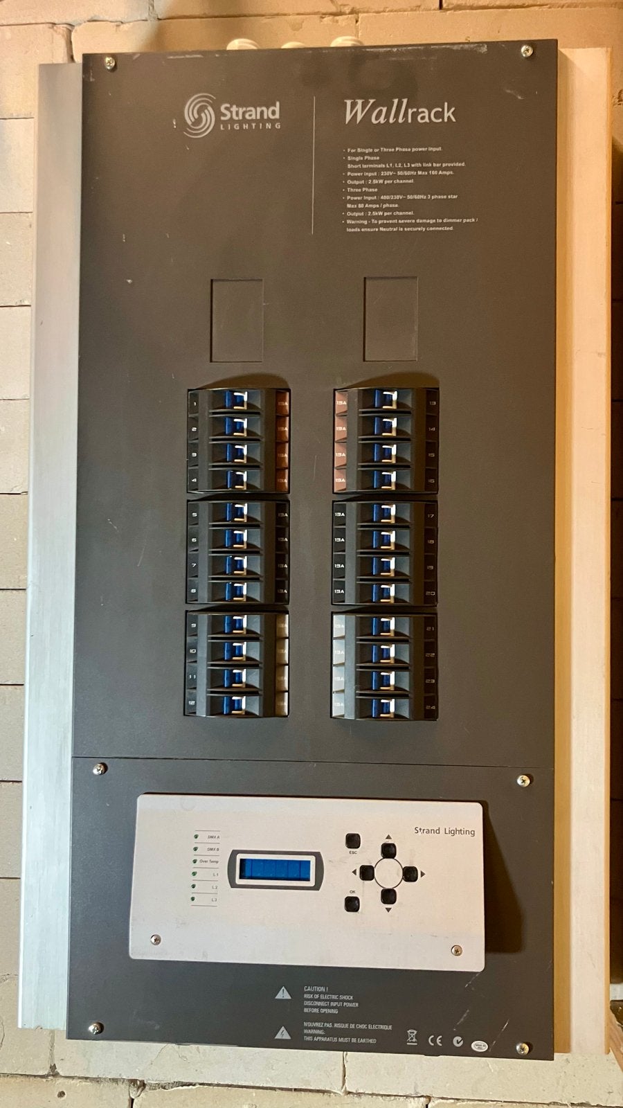 Strand Lighting Wallrack Dimmer Pack - Professionele Lichtst, Muziek en Instrumenten, Licht en Laser, Ophalen, Gebruikt, Licht