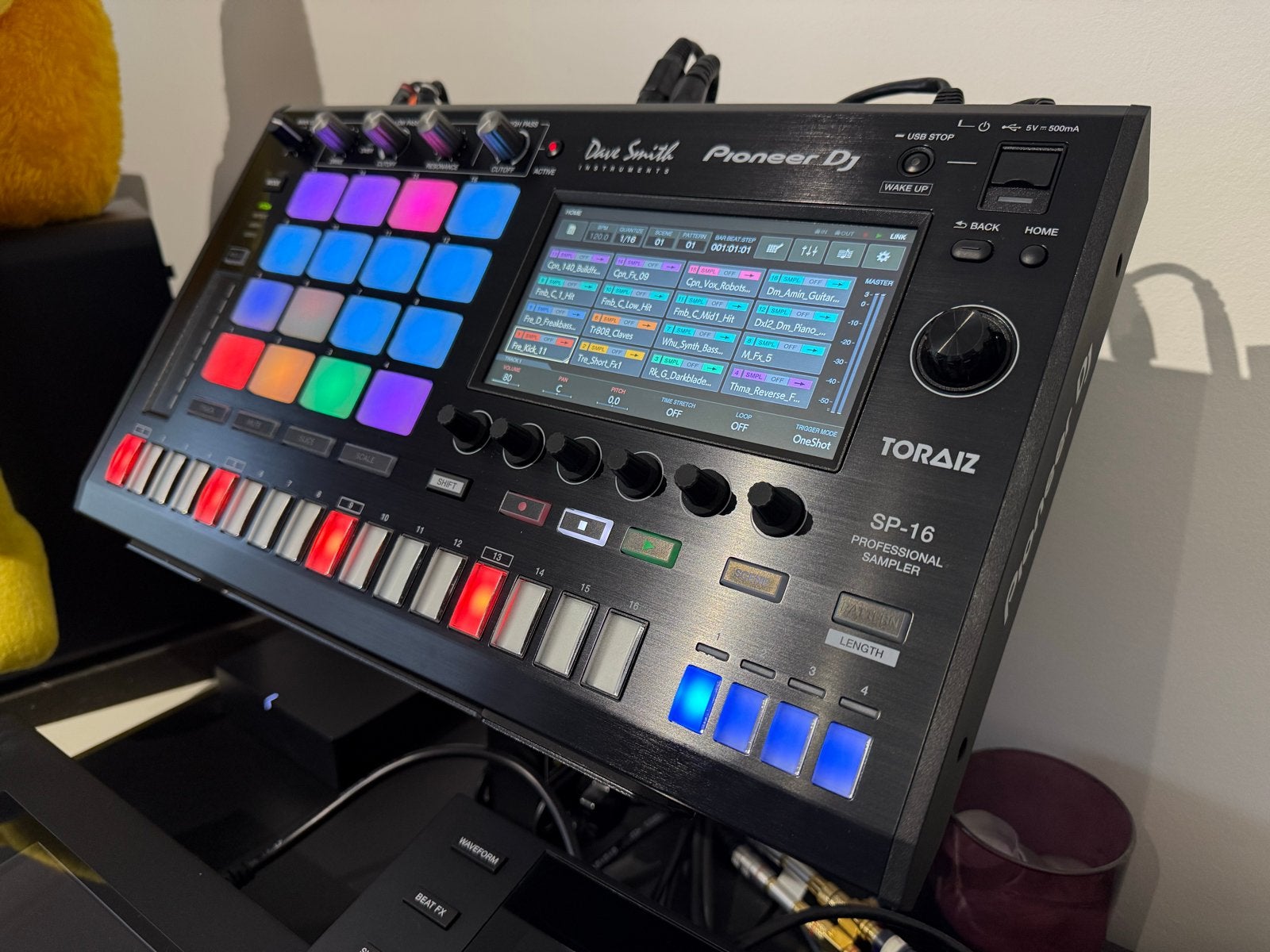 Pioneer DJ Toraiz SP-16 als NIEUW met standaard en kap, Ophalen, Zo goed als nieuw