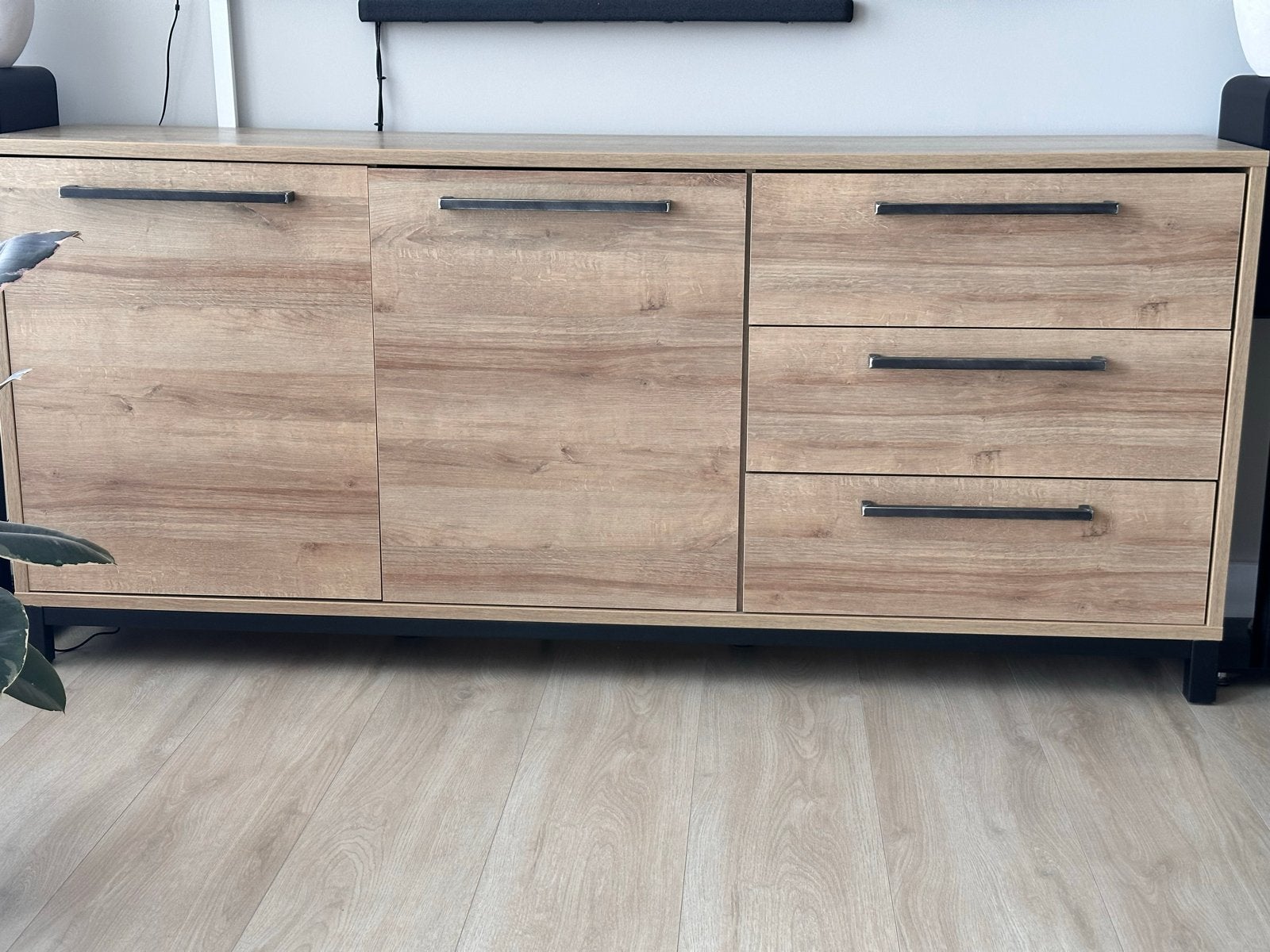 Stijlvol dressoir met lades en deuren - 186x40x82 cm, Ophalen, Gebruikt, 150 tot 200 cm, Met lade(s)
