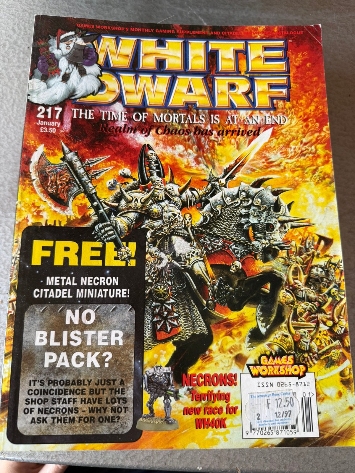 White Dwarf 217 jan 1998, Hobby en Vrije tijd, Wargaming, Ophalen of Verzenden, Gebruikt, Warhammer, Boek of Catalogus