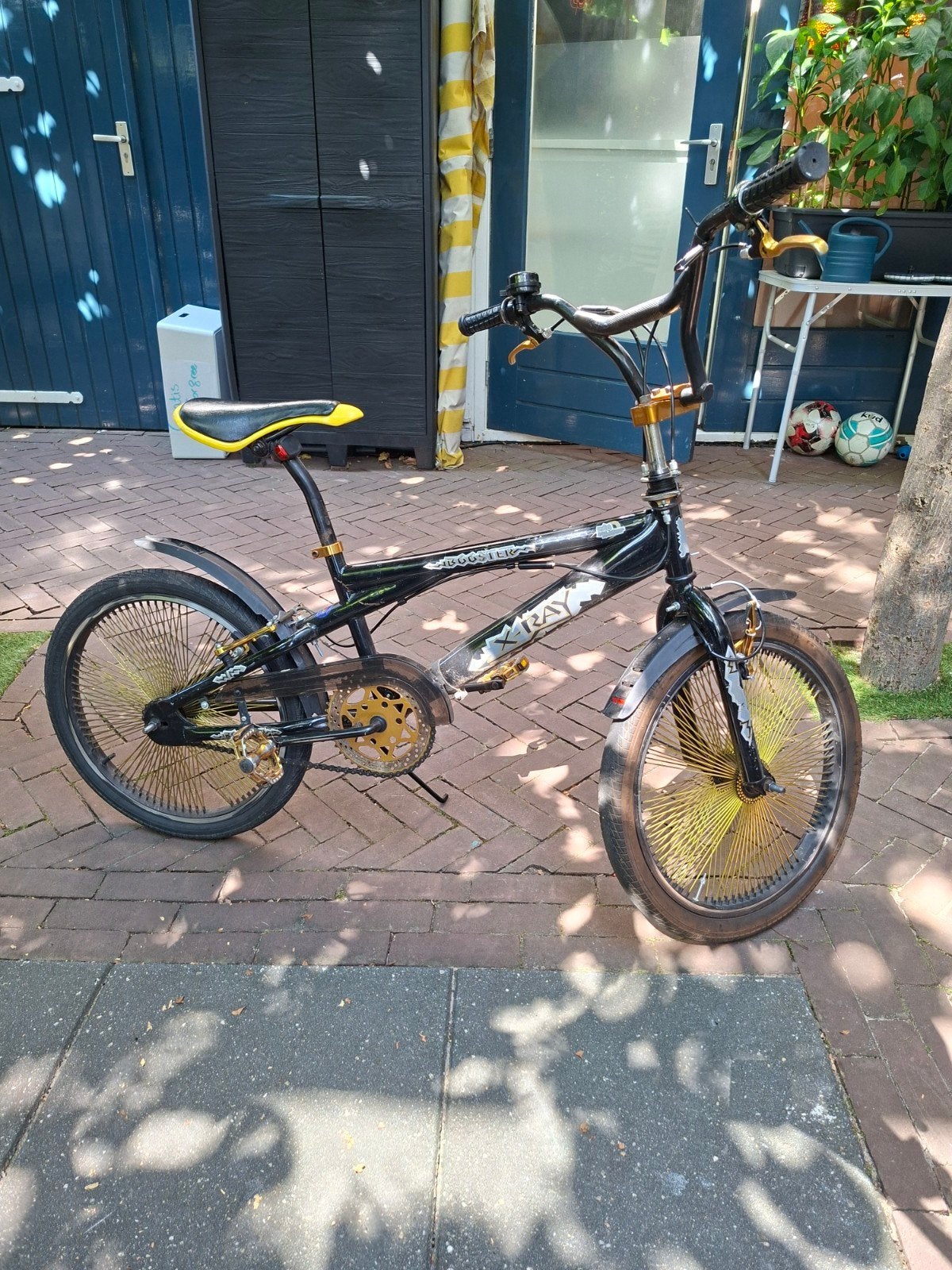 Crossfiets met gouden spaken - Opknapper, Fietsen en Brommers, Ophalen, Gebruikt, Staal, Velgrem