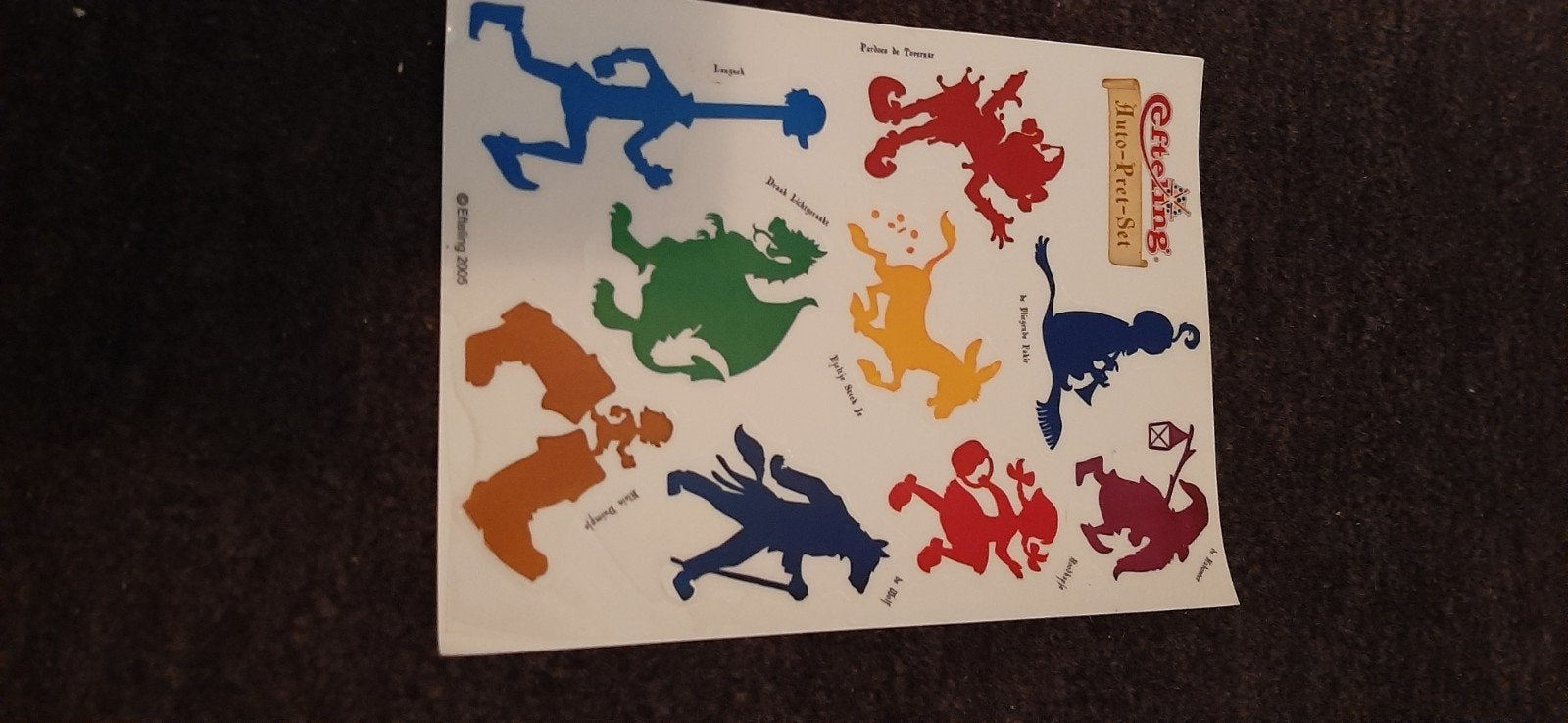 Efteling Auto-Pret-Set Stickers (2000), Verzamelen, Ophalen of Verzenden