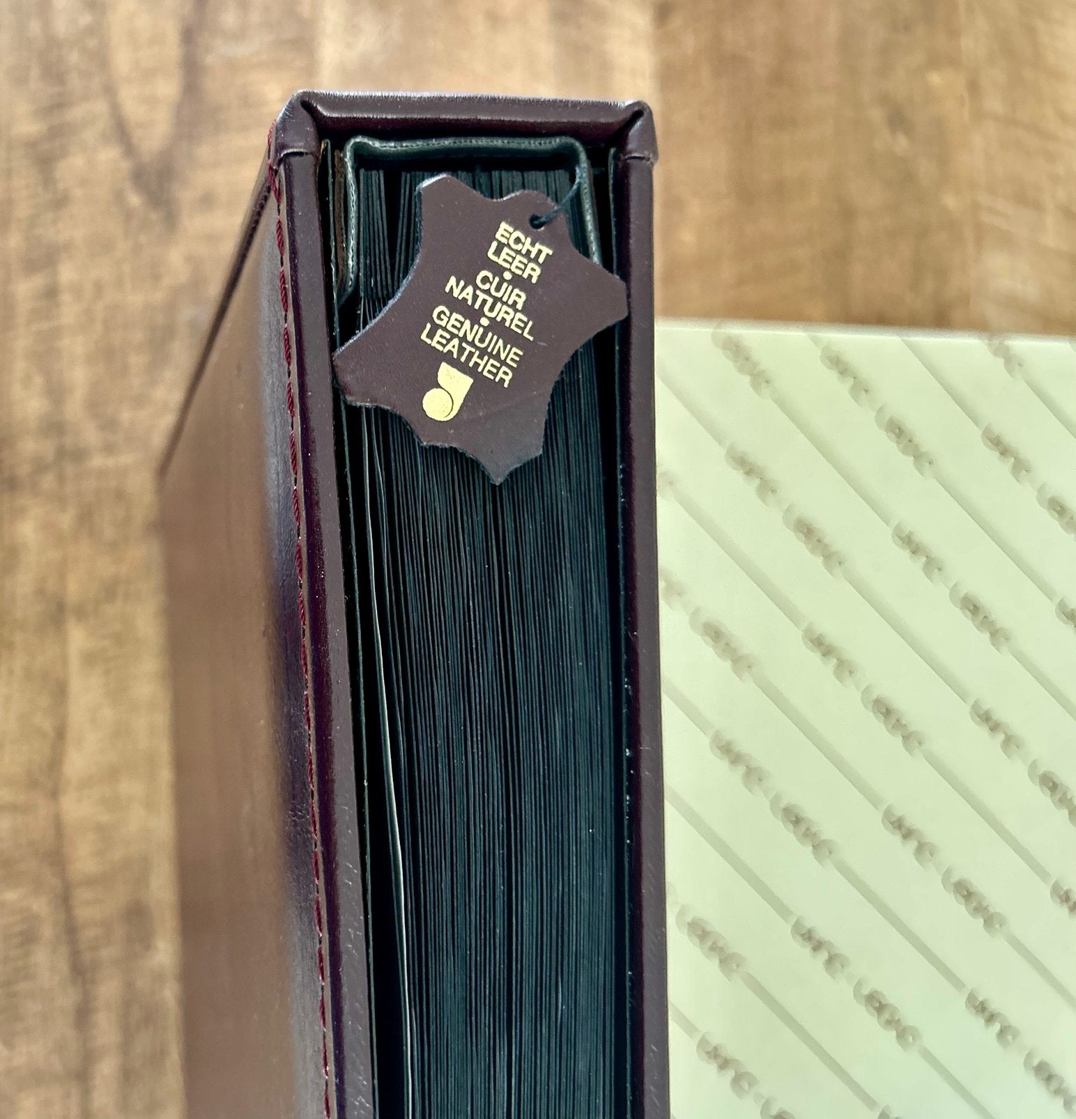 Echt leder luxe fotoalbum van Jyden-Juka, Overige merken, Overige typen, Gebonden, Nieuw