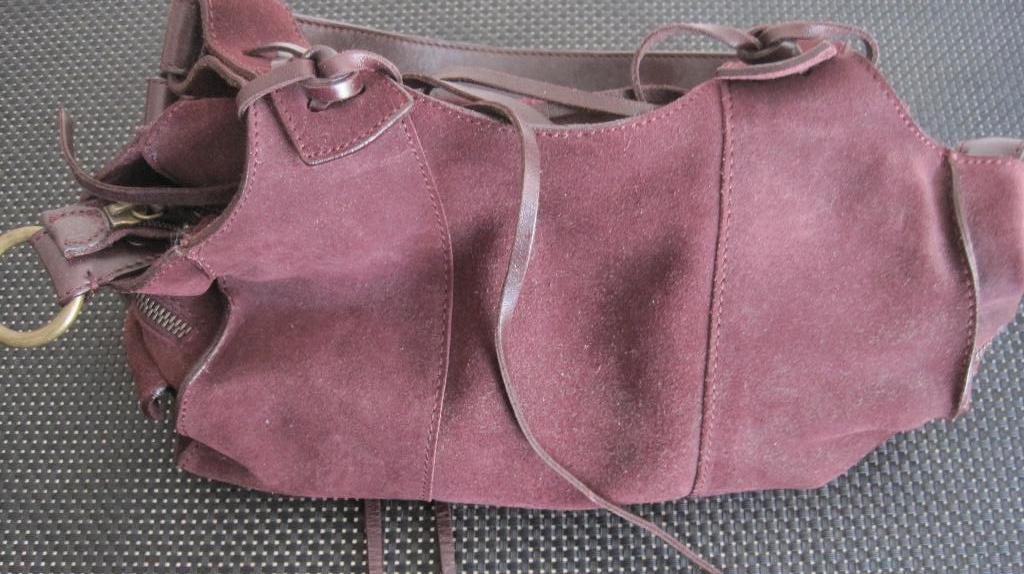 Francesco Biasia damestasje kleur paars/bordeaux, Ophalen of Verzenden, Zo goed als nieuw, Paars, Handtas