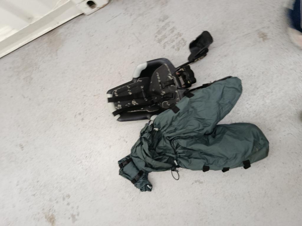 Fiets stoeltje met warme voeten zak, Ophalen