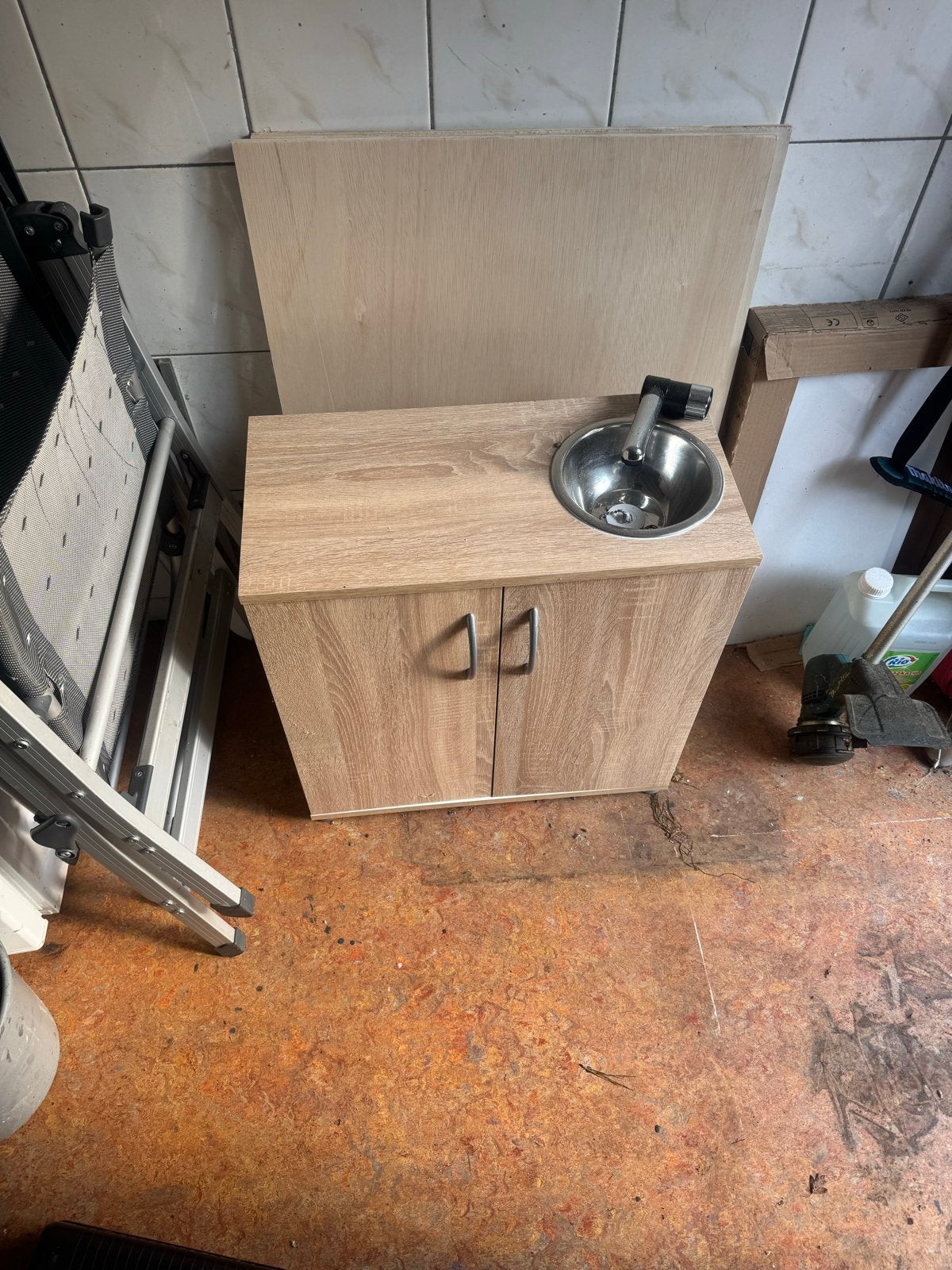 Compact keukenblokje voor camper of buscamper, Caravans en Kamperen, Ophalen, Gebruikt
