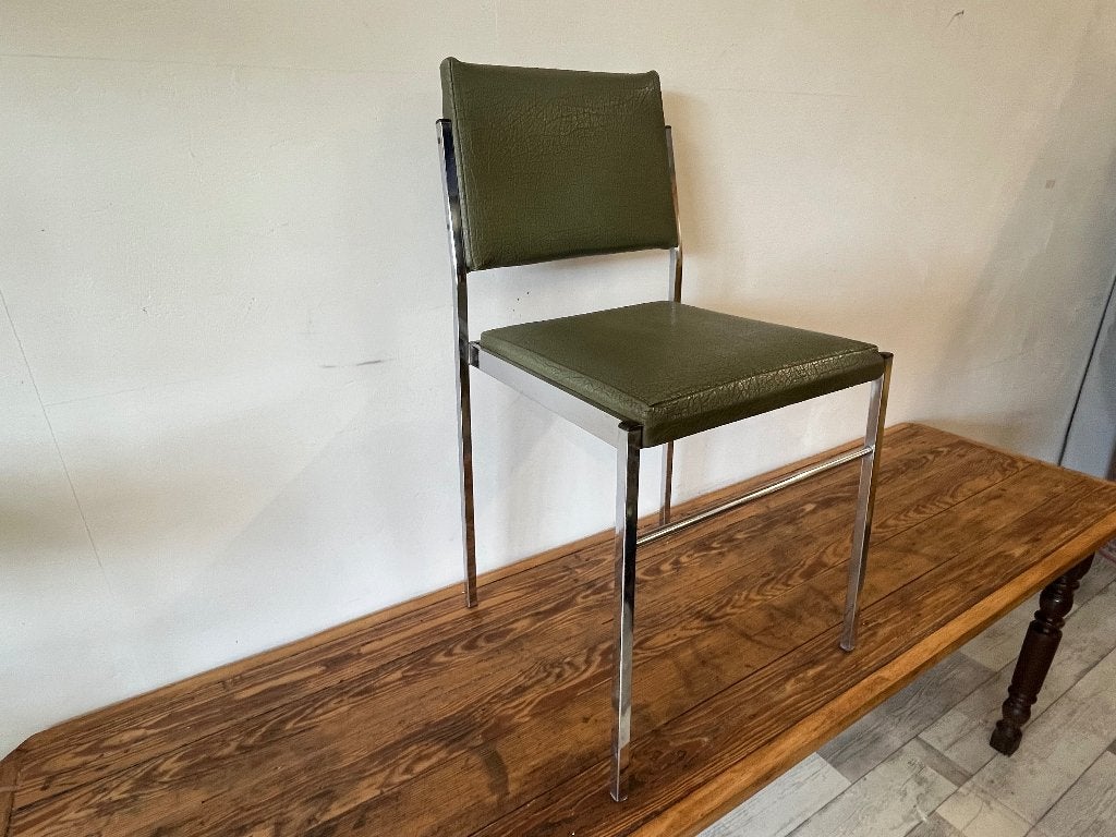 4 Eettafelstoelen vintage, Ophalen, Gebruikt, Overige kleuren, Vintage