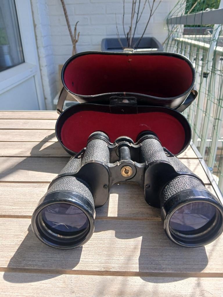 Vintage Hercules 10x50 Verrekijker - Field 5.5, Gebruikt, 8 tot 12x, Met hoes of tas, Porro (met knik)