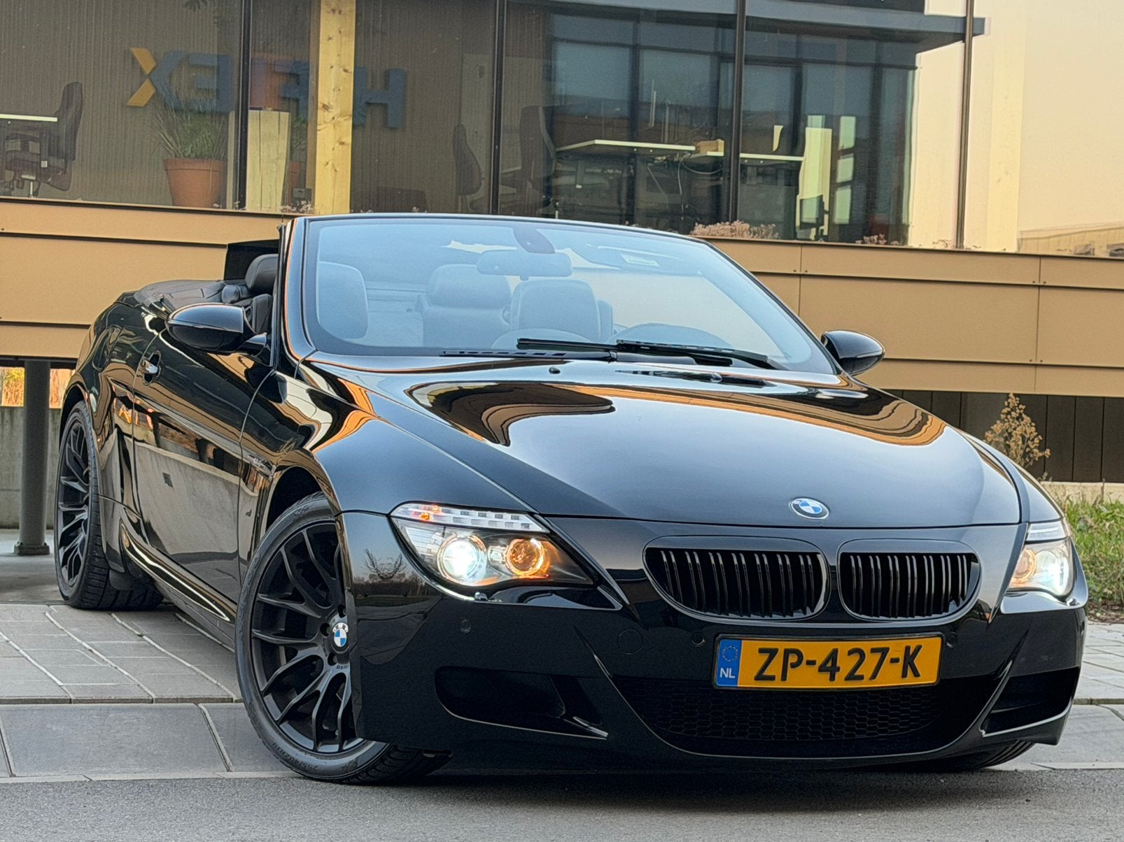BLACK BMW M6 5.0 V10 508PK+SMG Cabriolet FaceLift 19”Breyton, Automaat, Euro 5, Achterwielaandrijving, Zwart