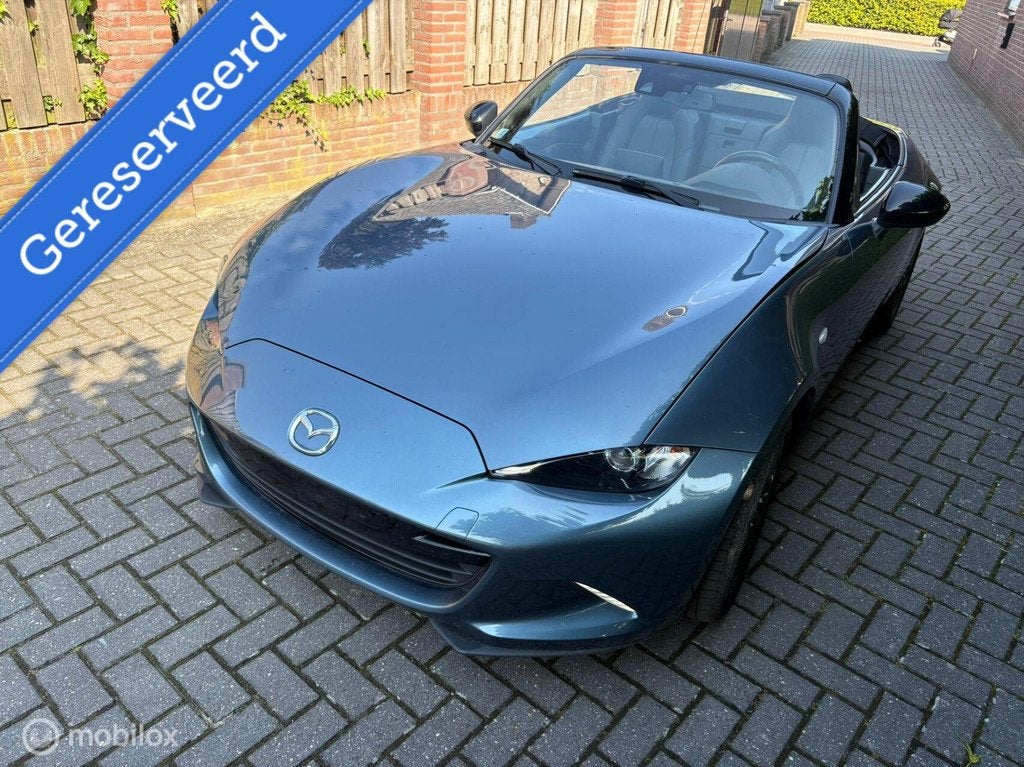 Mazda MX-5 1.5 met rechter voorschade, -, Handgeschakeld, Mazda, Zilver of Grijs