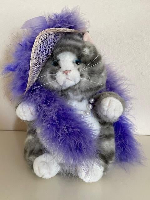 Kat Poes Poezen Knuffel Pluche, Als Nieuw, Russ, Kinderen en Baby's, Speelgoed | Knuffels en Pluche, Ophalen of Verzenden, Zo goed als nieuw