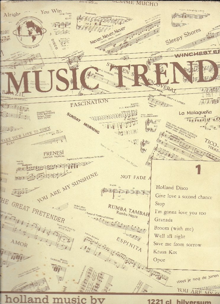 Bo1496 bladmuziek music trend 10 liedjes, Muziek en Instrumenten, Ophalen of Verzenden, Zo goed als nieuw, Artiest of Componist