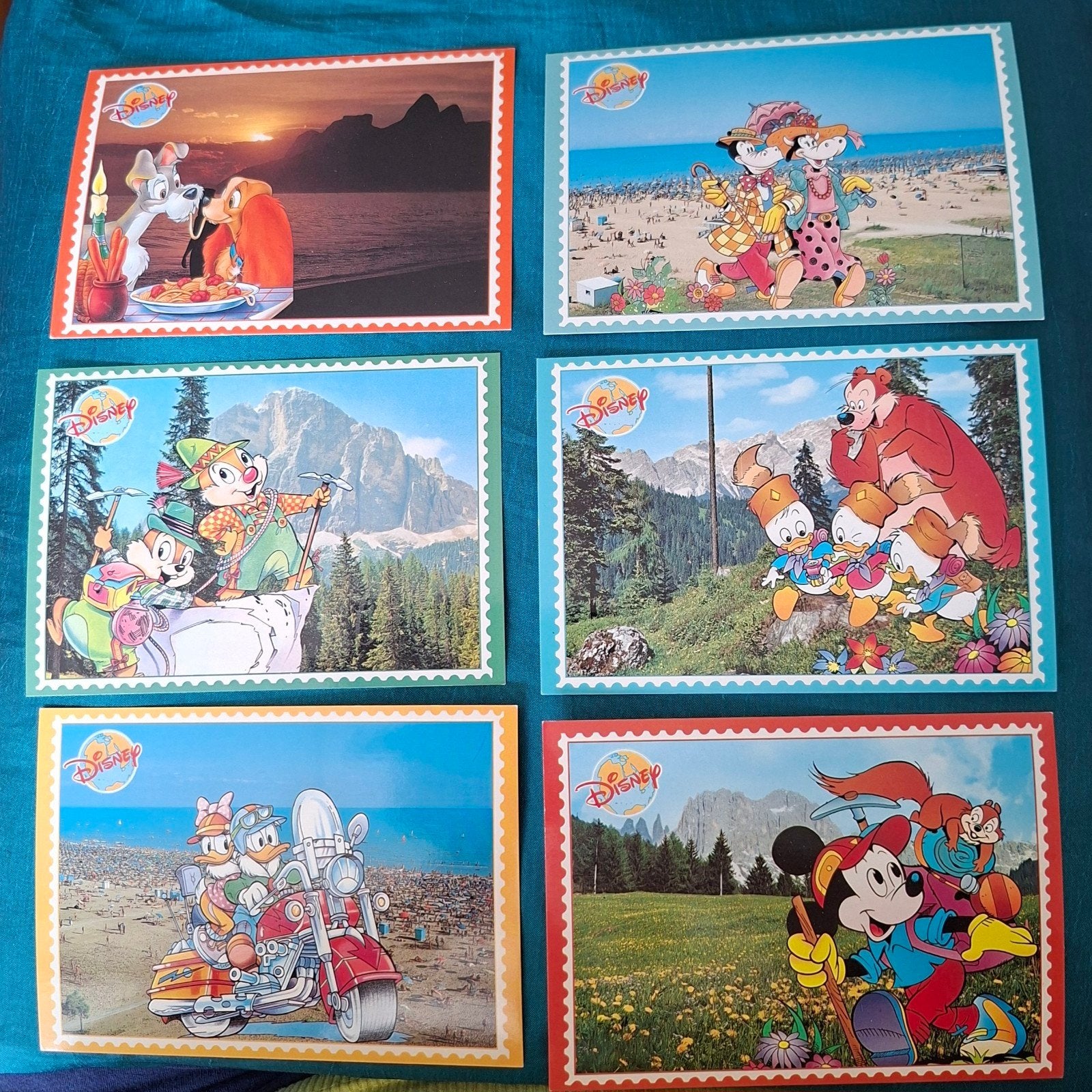 disney 6 blanco kaarten stulp, Ophalen of Verzenden, Overige figuren, Nieuw