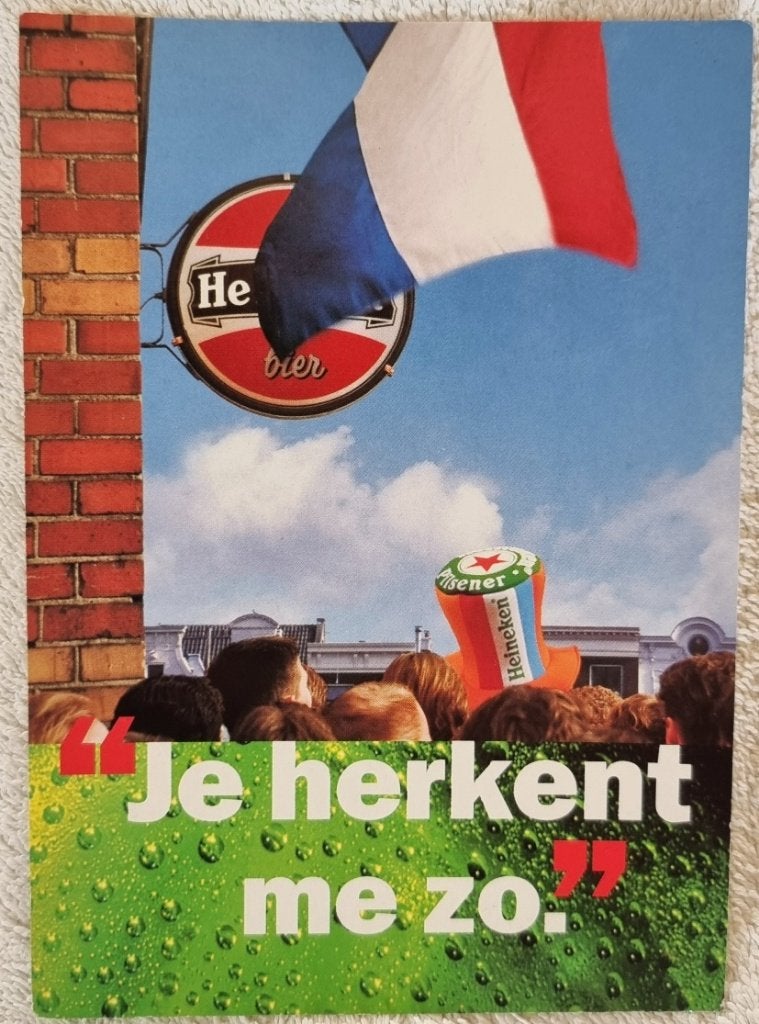 Heineken ansichtkaart - 2000 - Boomerang - ongelopen - IZGST, Ophalen of Verzenden, Zo goed als nieuw, Overige typen, Heineken