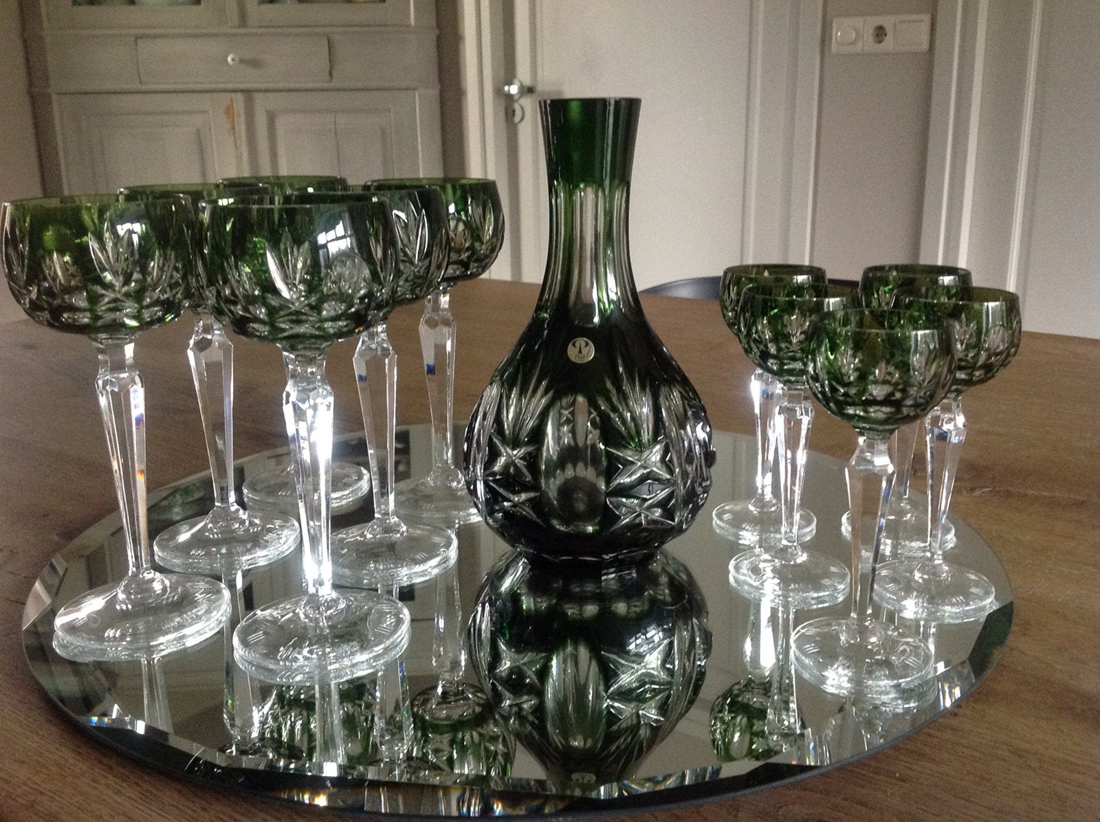 “PEILL&PUTZLER”GLASSHUTTE KRISTALLEN WIJN SERVIES, Ophalen of Verzenden
