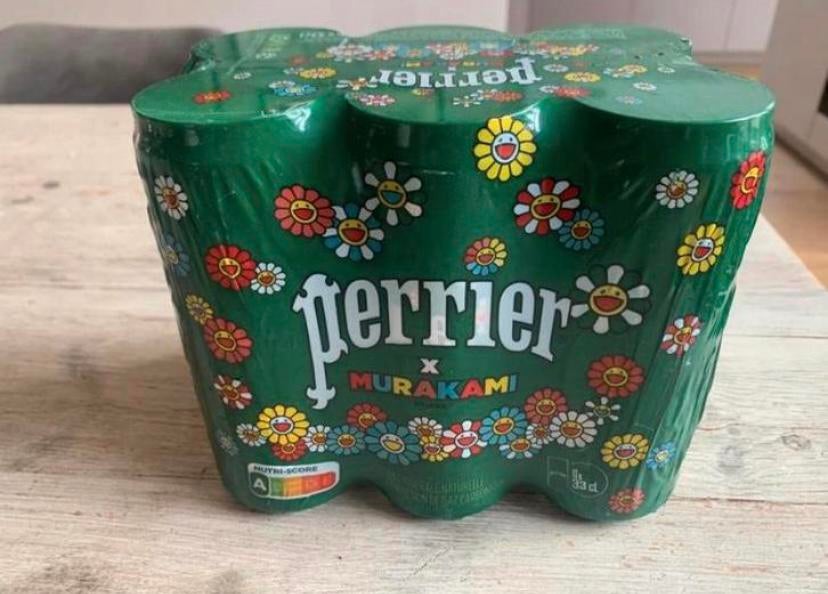 Perrier Murakami aqua 6x33cl LTD editiom, Verzamelen, Ophalen of Verzenden, Zo goed als nieuw, Overige