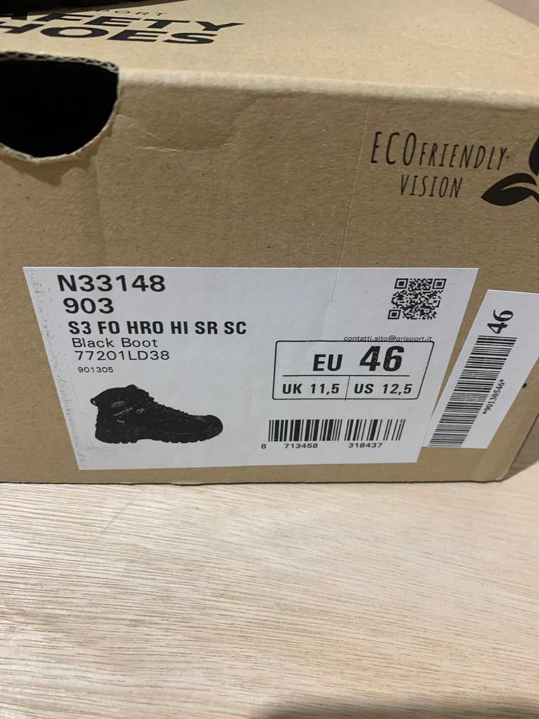 Grisport Werkschoenen hoog – Maat 43 + 46 – Nieuw, Grisport, Grisport, Zwart, Nieuw