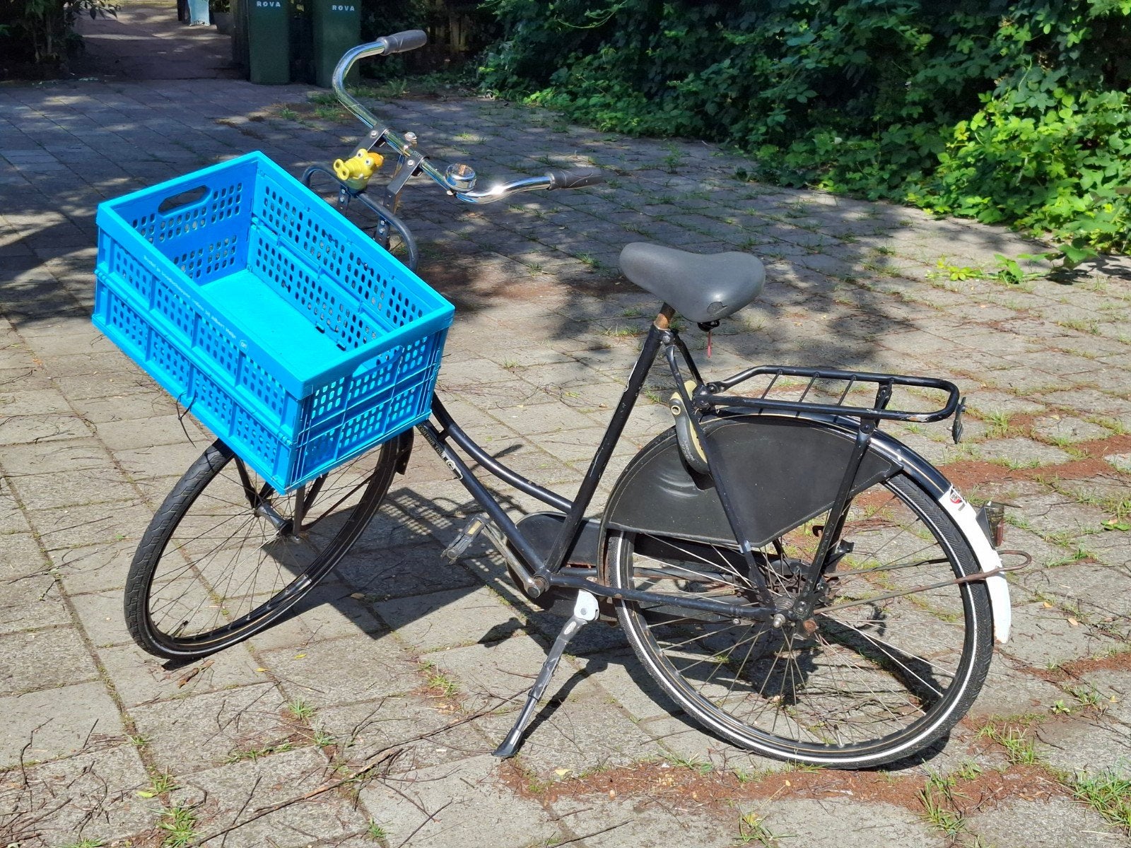 Damesfiets met voordrager en krat, Ophalen, Gebruikt, Terugtraprem, Overige merken