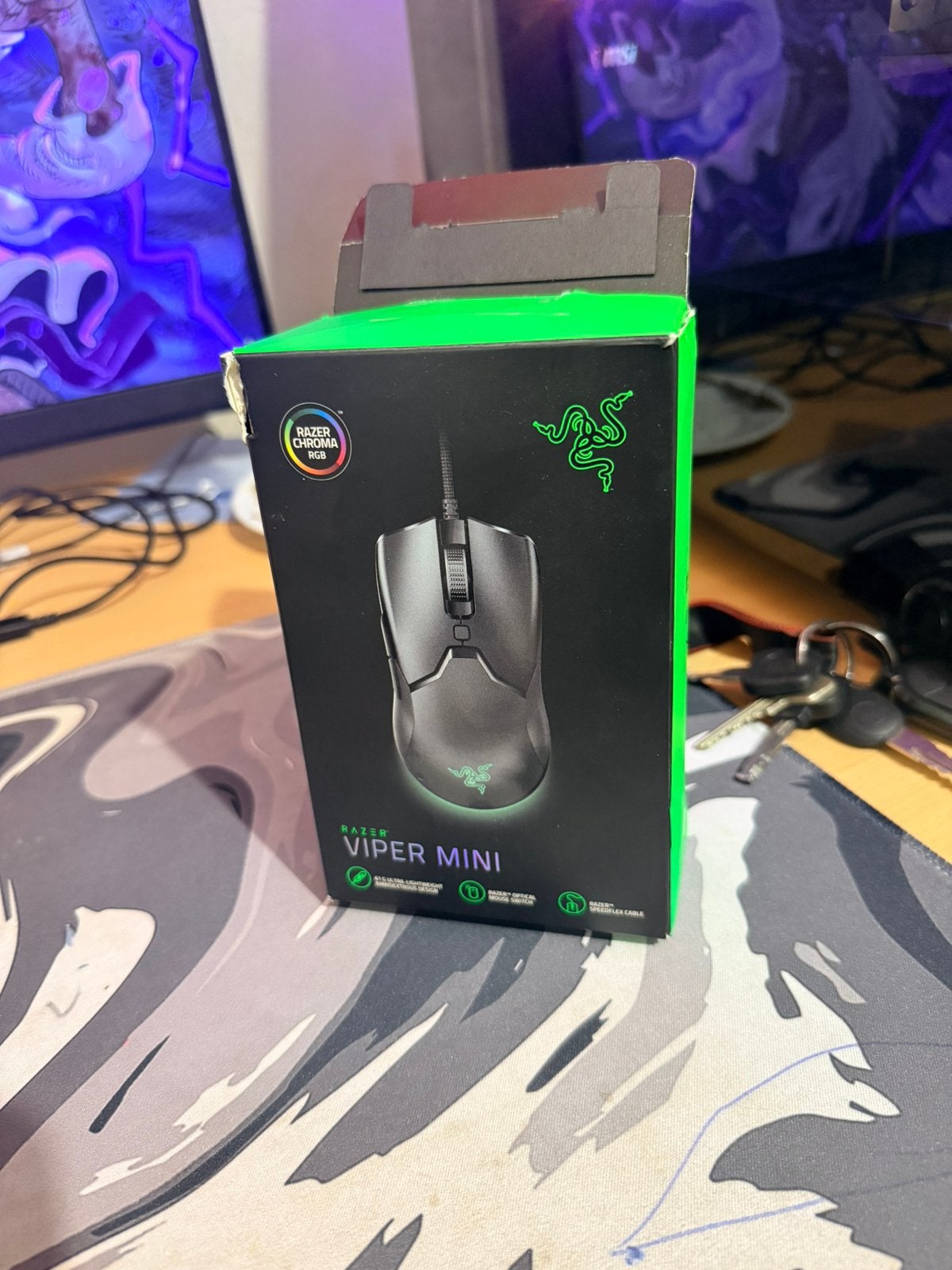 Razer viper mini gaming muis, Spelcomputers en Games, Ophalen of Verzenden, Zo goed als nieuw