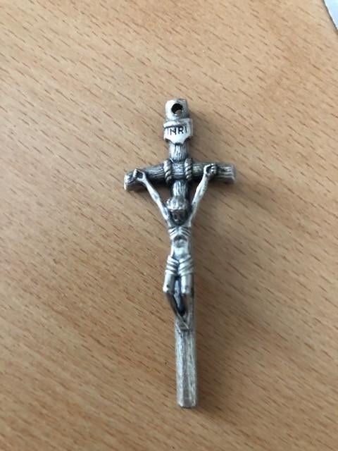 Kruisje voor ketting, Sieraden, Tassen en Uiterlijk, Kettingen, Ophalen of Verzenden, Nieuw, Zilver, Overige materialen