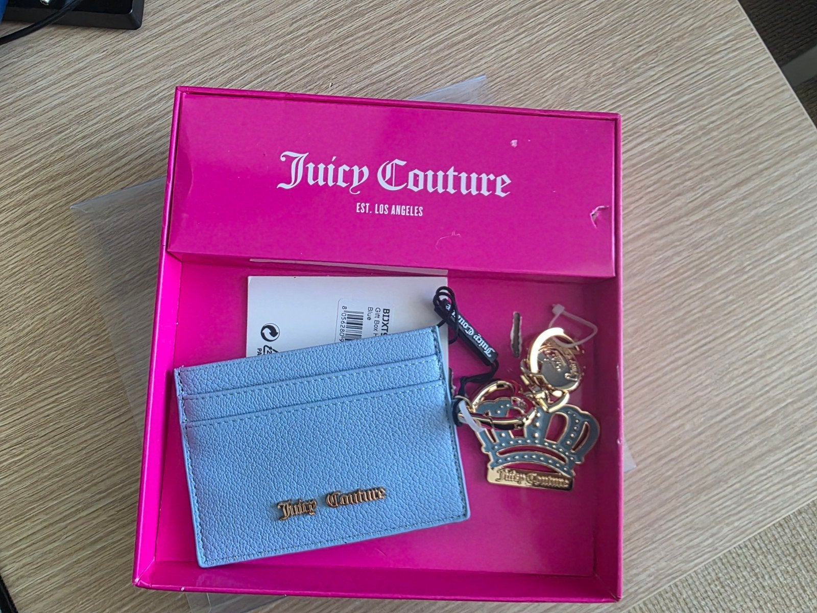 leren pasjeshouder Juicy Couture, Ophalen of Verzenden, Nieuw, Blauw, Leer