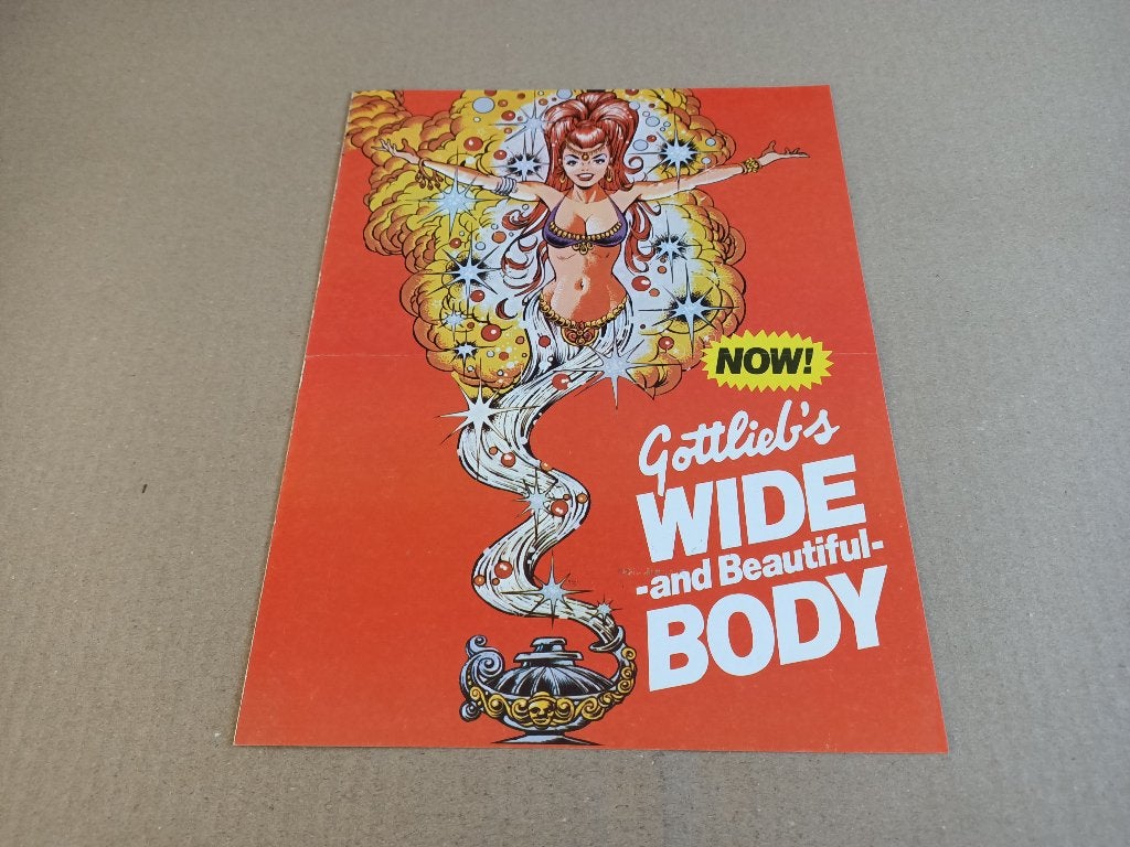Flyer/ Folder: Gottlieb Genie (1979) Flipperkast, Verzenden, Gebruikt, Elektronisch, Flipperkast