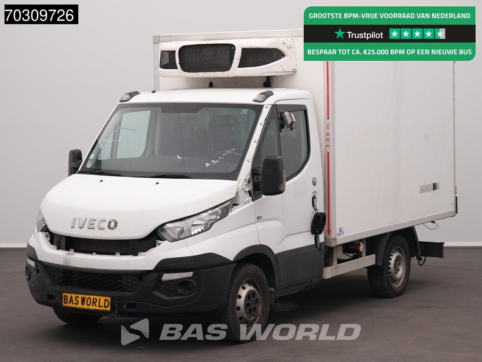 Iveco Daily 35S14 DAMAGE/SCHADE! Automaat Koelwagen Carrier, Automaat, Gebruikt, Euro 6, Iveco