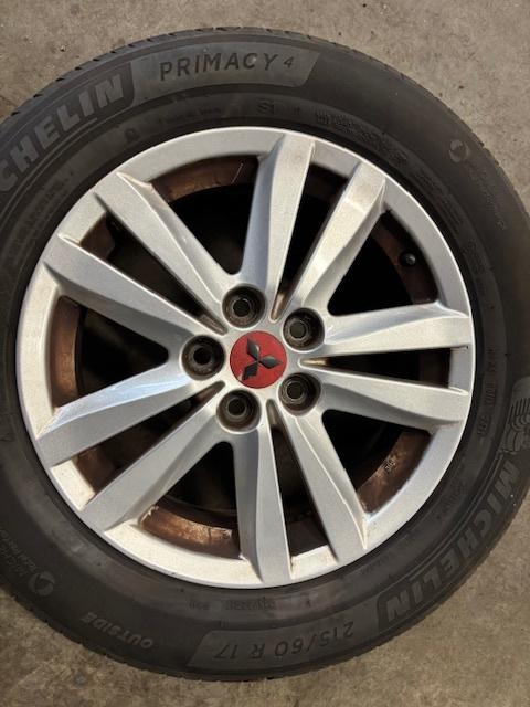 Mooie Mitsubishi Outlander velgenset 17'', Ophalen, Banden en Velgen, 17 inch, Personenwagen