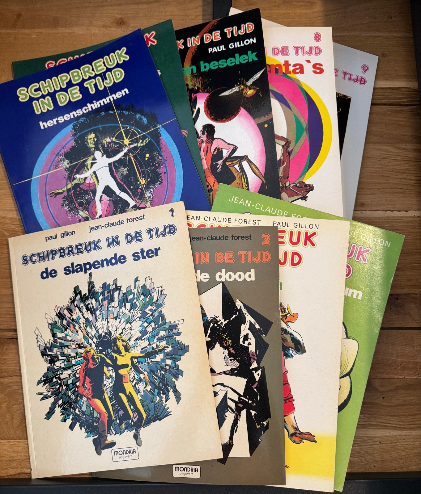 Schippbreuk in de Tijd - De Slapende Ster (Mondria) 9 delen, Eén stripboek, Ophalen of Verzenden, Gelezen