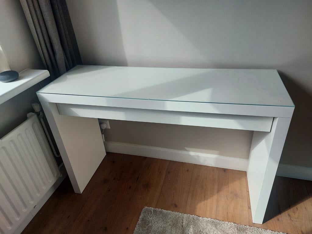 MALM toilettafel wit, Huis en Inrichting, Bureaus, Ophalen, Gebruikt, 120 cm, IKEA