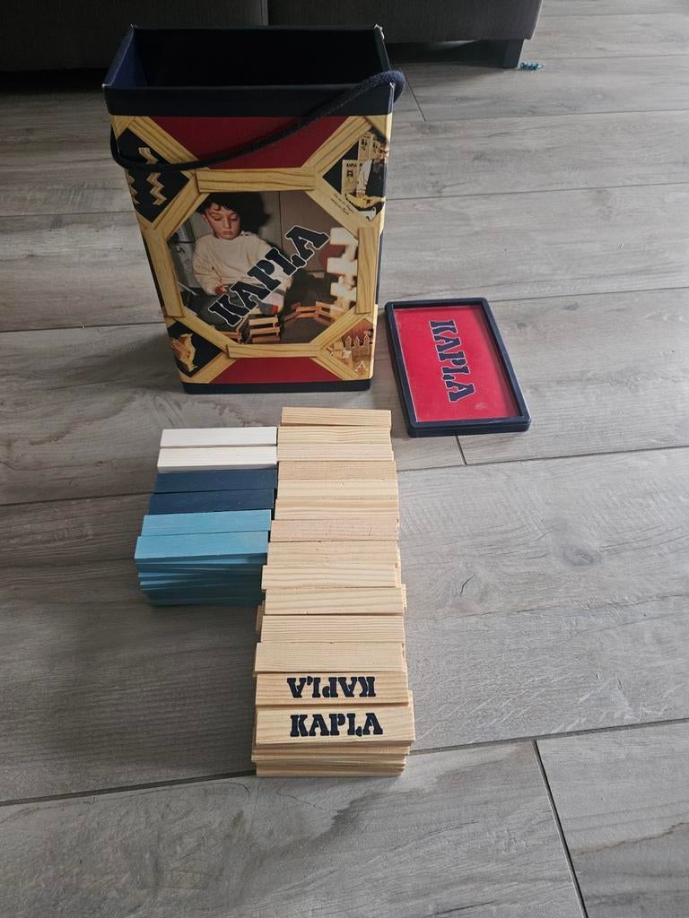 Kapla doos - winter set - blanke en gekleurde plankjes, Ophalen of Verzenden, Gebruikt