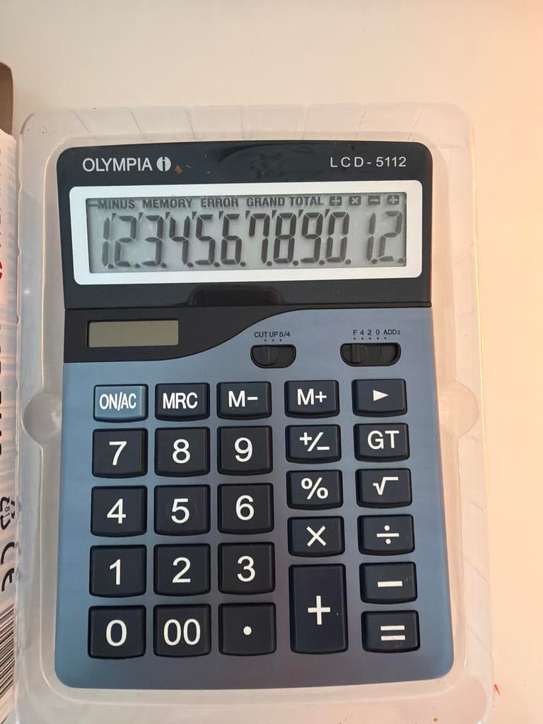 Olympia LCD 5112 Rekenmachine – Groot Display – 12 Digits, Diversen, Rekenmachines, Nieuw, Ophalen