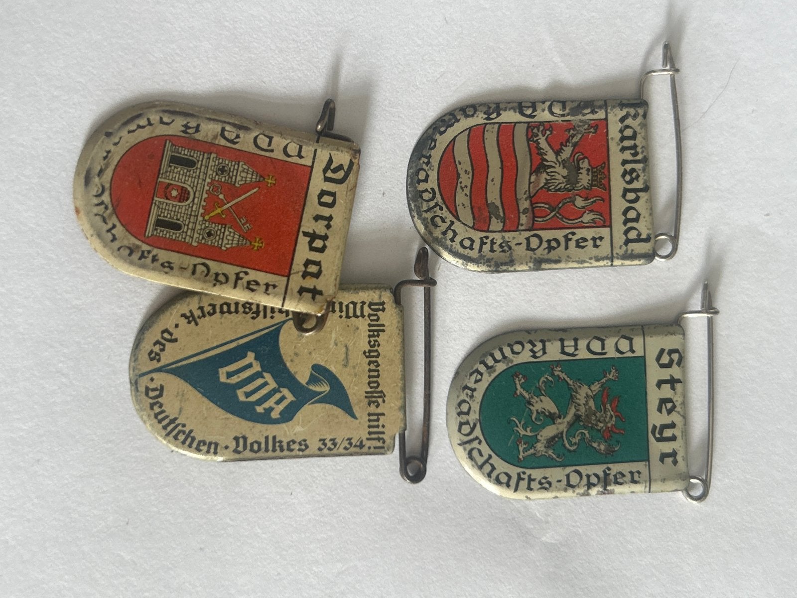 VDA Kammeradschafts-Opfer Speldjes - Diverse Steden, Ophalen, Overige soorten, Duitsland, Embleem of Badge