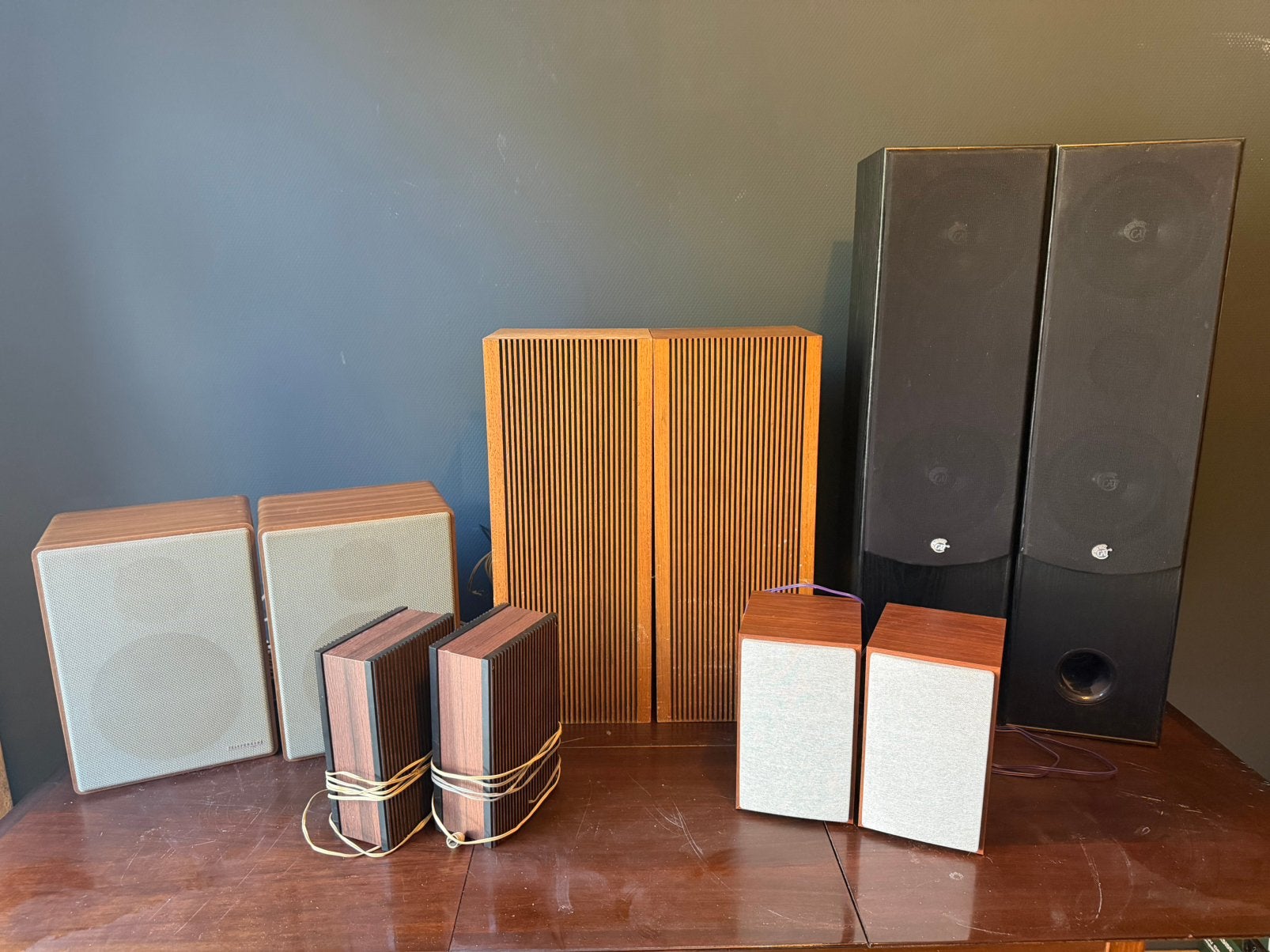 Vintage luidsprekers – Blaupunkt, Telefunken en CAT, Audio, Tv en Foto, Luidsprekers, Ophalen, Minder dan 60 watt, Overige merken