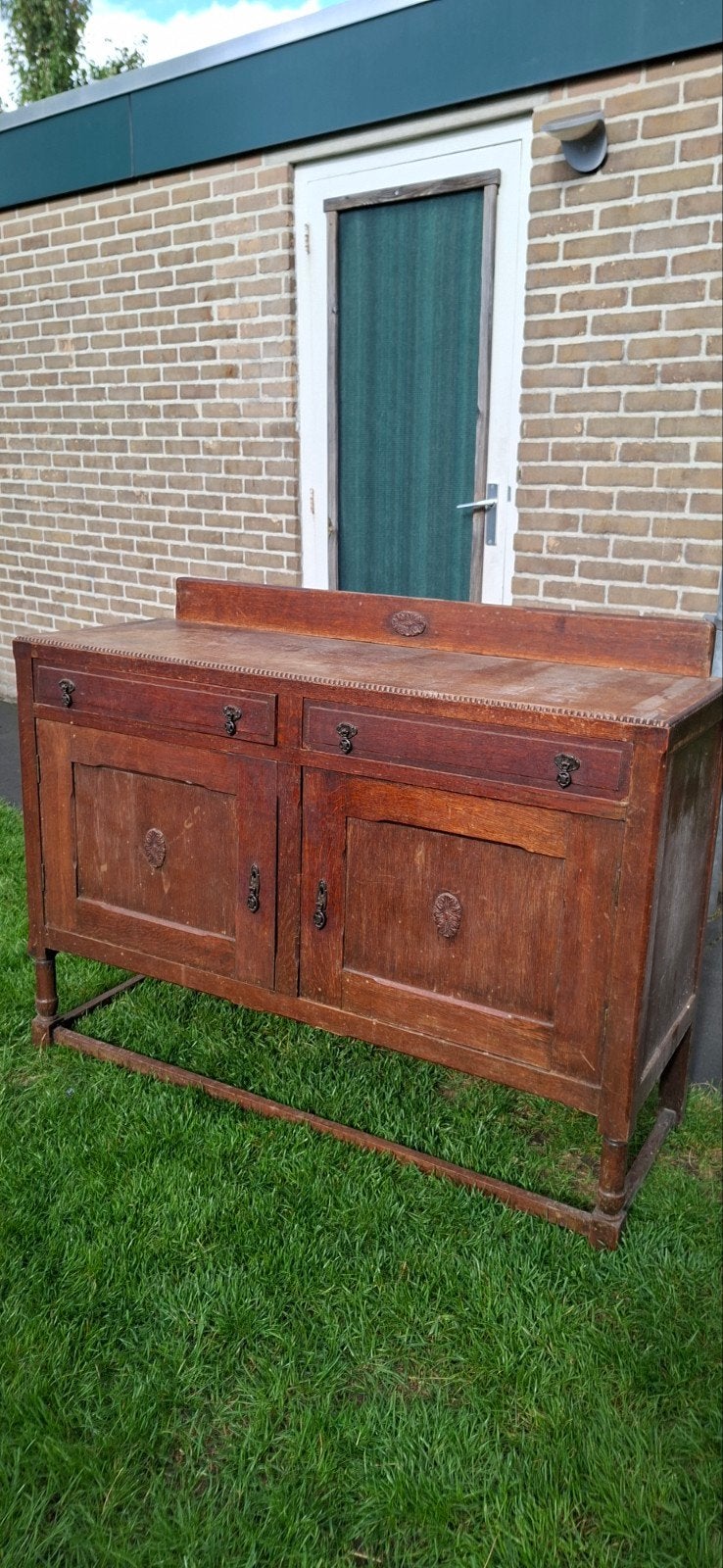 Antiek dressoir/sideboard van eikenhout, Antiek en Kunst, Antiek | Meubels | Kasten, Ophalen